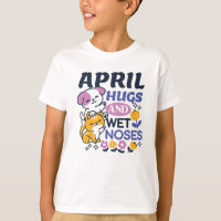 April Hugs and Wet Noses – Cute Dog and Cat Art