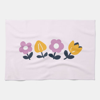 April Hugs and Wet Noses – Floral Part Tea Towel