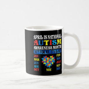 April Is National Autism Awareness Month Kids Boy Coffee Mug