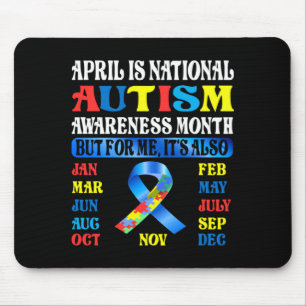April Is National Autism Awareness Month Kids Boy Mouse Mat