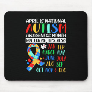 April is National Autism Awareness Month Mouse Mat