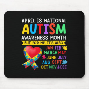 April Is National Autism Awareness Month Support B Mouse Mat
