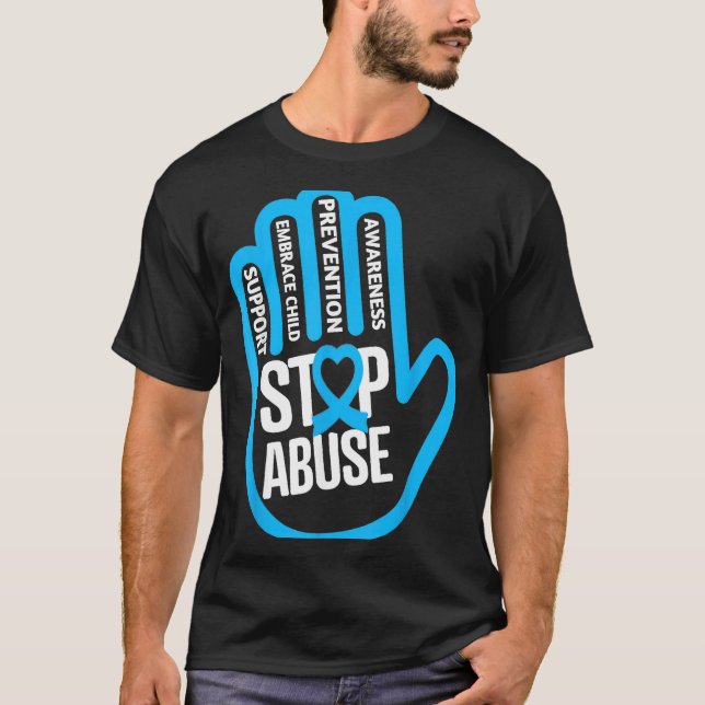 April is National Child Abuse Prevention Month T-Shirt (Front)