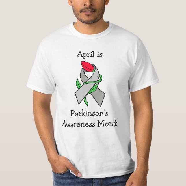 April is Parkinson's Awareness Month T-Shirt (Front)