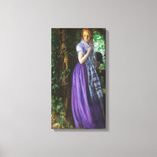 April Love (by Arthur Hughes) Canvas Print