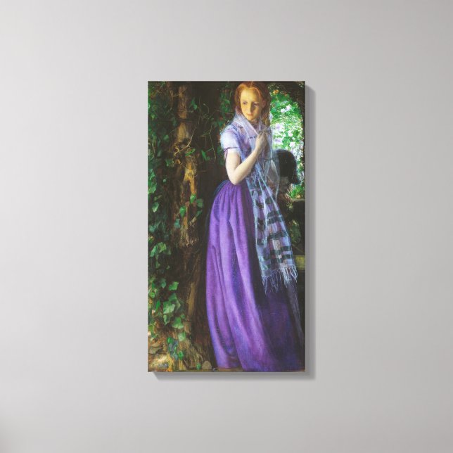 April Love (by Arthur Hughes) Canvas Print (Front)