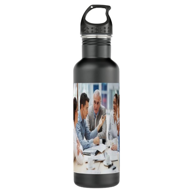 April Men Birthday Quotes - All Men Think They are 710 Ml Water Bottle (Front)