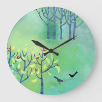 April Modern Green Landscape Abstract