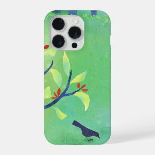 April Modern Green Landscape Nature Painting iPhone 15 Pro Case