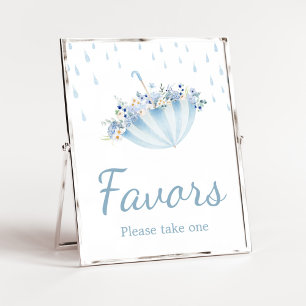 April Shower Bring May Flowers Baby Shower Favours Poster