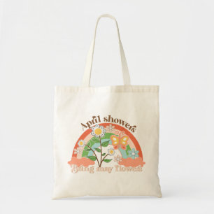 April Shower Bring May Flowers Spring Tote Bag