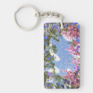 April Showers Acrylic Keychain