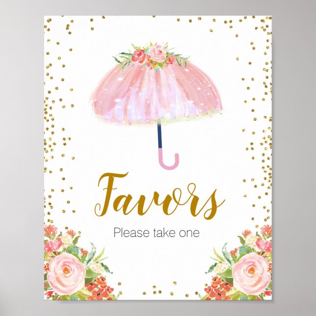 April Showers Bring May Flower Favour Sign (Front)