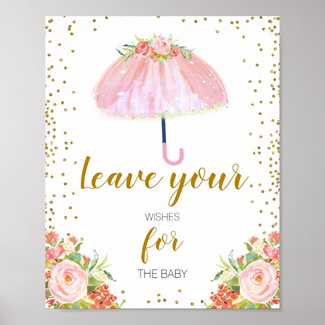 April Showers Bring May Flower Wishes for Baby  Poster (Front)