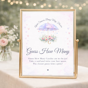 April Showers Bring May Flowers Guess How Many Poster