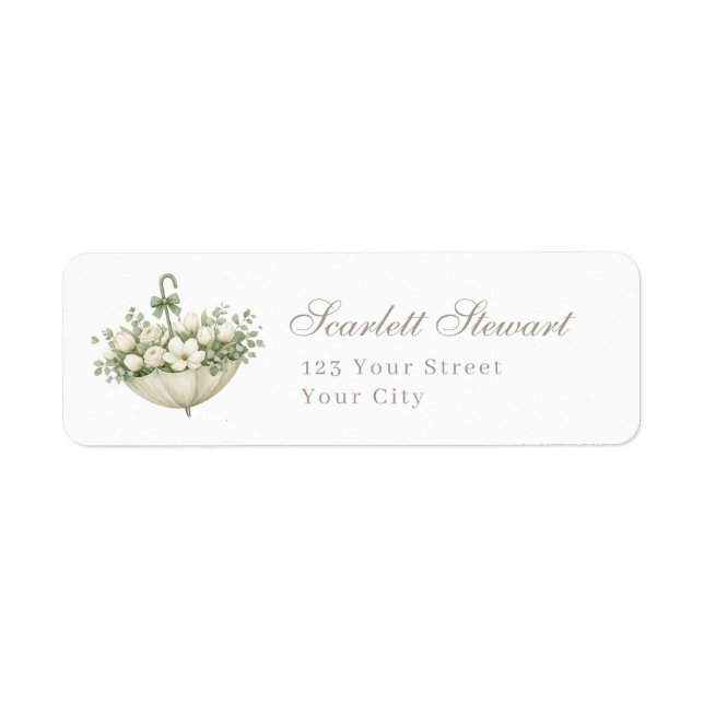 April Showers Bring May Flowers Return Address (Front)