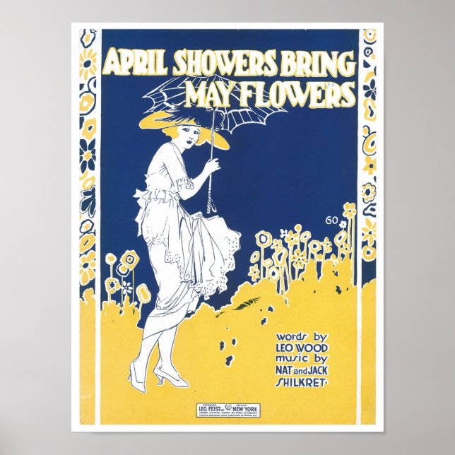 April Showers Bring May Flowers Songbook Cover Poster (Front)