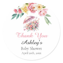 April Showers Brings May Flowers Baby Shower Favou