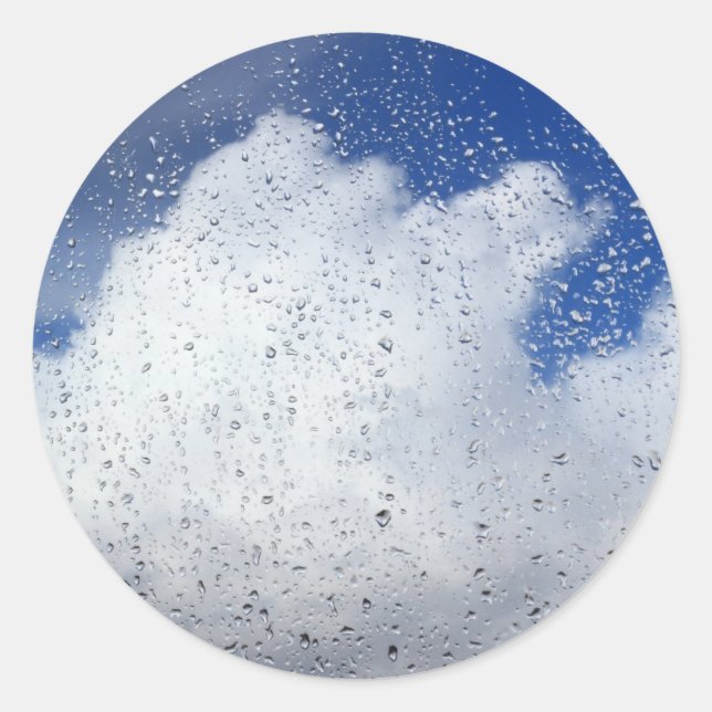 April Showers Classic Round Sticker (Front)