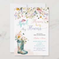 April Showers May Flowers Invitations