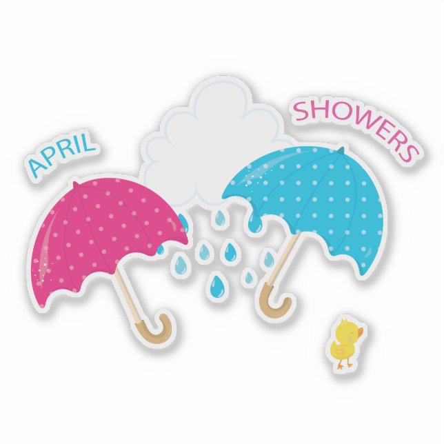 April Showers Rain Cloud Umbrellas (Front)