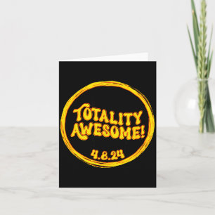 April Solar Eclipse Gift Totality Illustration Card