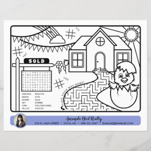 april springtime realtor open house activity page