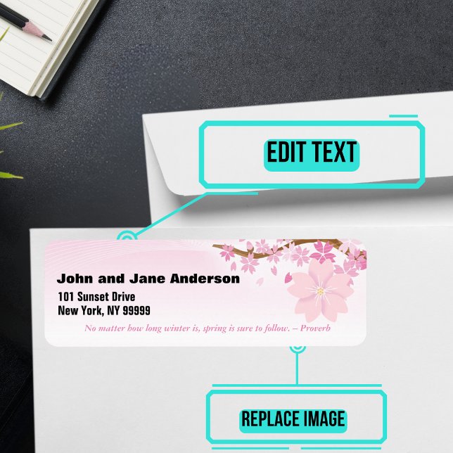 April Themed Personalized Address (Please enjoy our mailing labels. There is one for every month.)