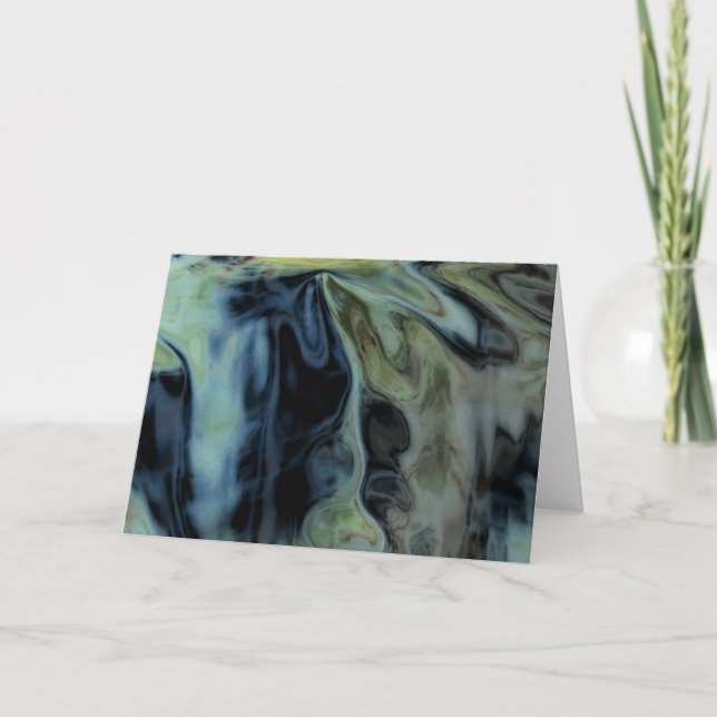 "April Woods I" Digitally Altered Abstract Photo Card (Front)