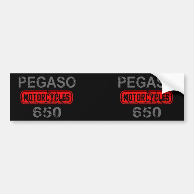 Aprilia Pegaso 650 Bumper Sticker (Front)