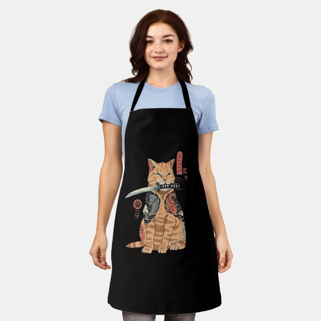 aprin aprons cat kitchen aprin or apron for women (Worn)