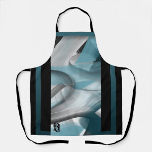 Apron Abstract Trend Decor Blue Ocean