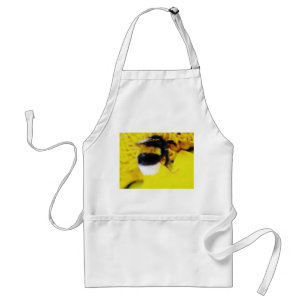 apron bee on yellow sunflower