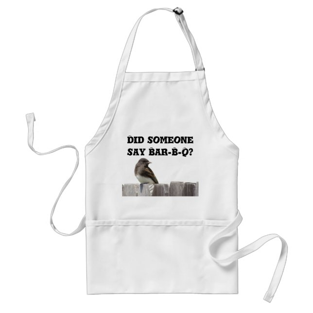 Apron - Bird on Fence v.2 (Front)