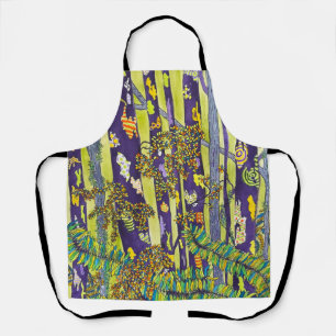 Apron Blue Forest
