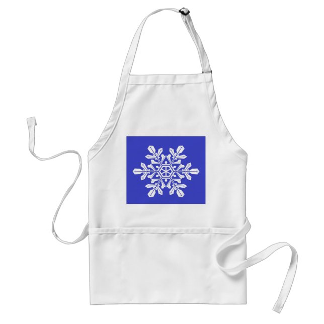 Apron Blue Snow Flake (Front)