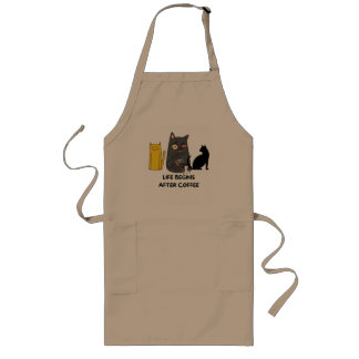 Apron cat pictures for coffee lovers