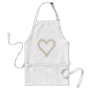 Apron for Kids or Adults : Heart-shaped Daisychain