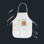 Apron for Kids Personalise<br><div class="desc">Apron for Kids. Great personalised gift for Hanukkah, birthday, and everyday! Choose your favourite font style, size, colour and wording. "Shmutz" means "a little mess" in yiddish. (Yep! Kids do that!:)</div>
