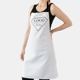 Apron For Women White With Logo Create Your Own
