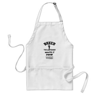 Apron- funny Baker Apron quote