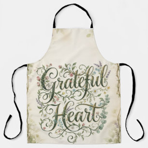 Apron - Grateful heart - SM. Med. Large