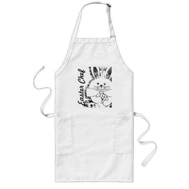 Apron Grunge Easter Bunny Rabbit "Easter Chef" (Front)