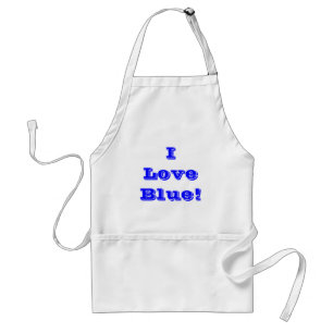 Apron I Love Blue