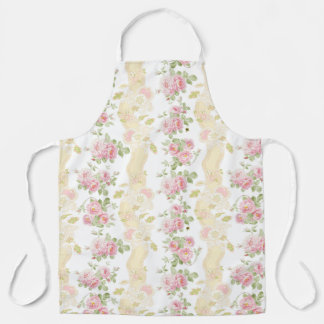 Apron in Paulette Toile Stripe in buttercup