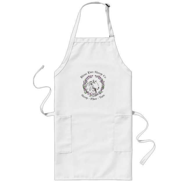 Apron - Lavender Border Leicester Logo (Front)