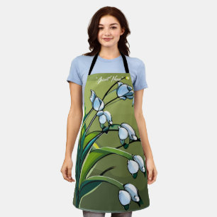 apron: Lovely Lily: A Delicate Dance of Springtime Apron