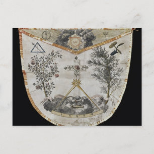 Apron of a Master of the Order of the Rose-Croix Postcard