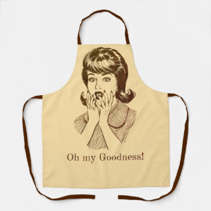 Apron Oh My Goodness Retro Vintage Funny