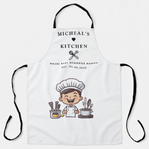 Apron Personalized Kitchen Name & Male Chef